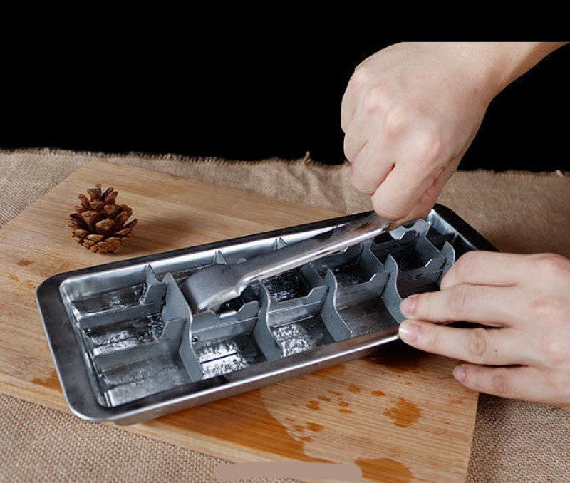 Durable Stainless Steel Ice Cube Molds Homemade & Efficient