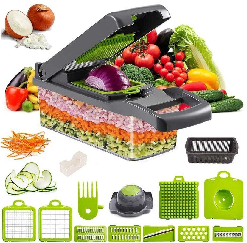 Effortless Cooking with 15-in-1 Vegetable Chopper & Slicer