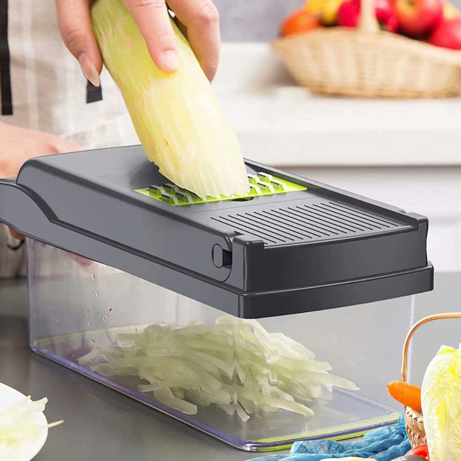 Effortless Cooking with 15-in-1 Vegetable Chopper & Slicer