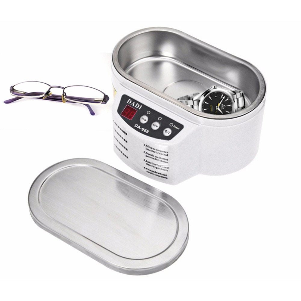 600ml Mini Ultrasonic Cleaner Jewelry Glasses Circuit Board