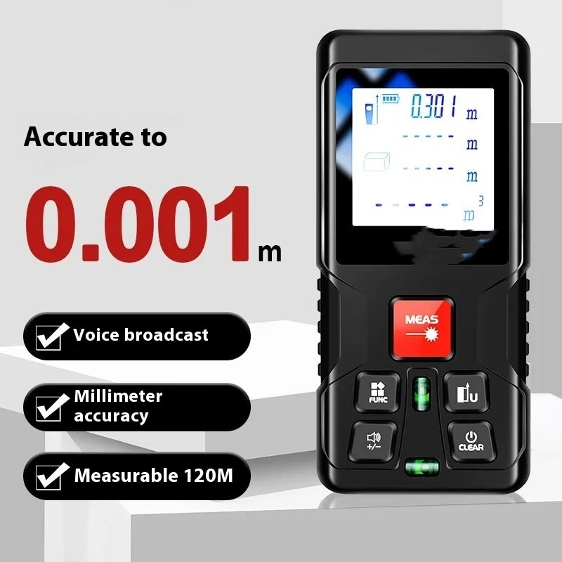 Handheld Laser Rangefinder 120m - Precision Measurement Tool