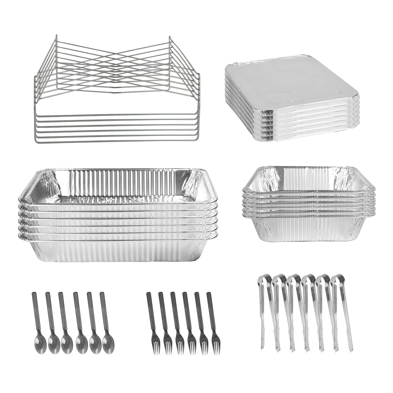 Disposable Chafing Dish Set: 42-Piece Buffet Essentials