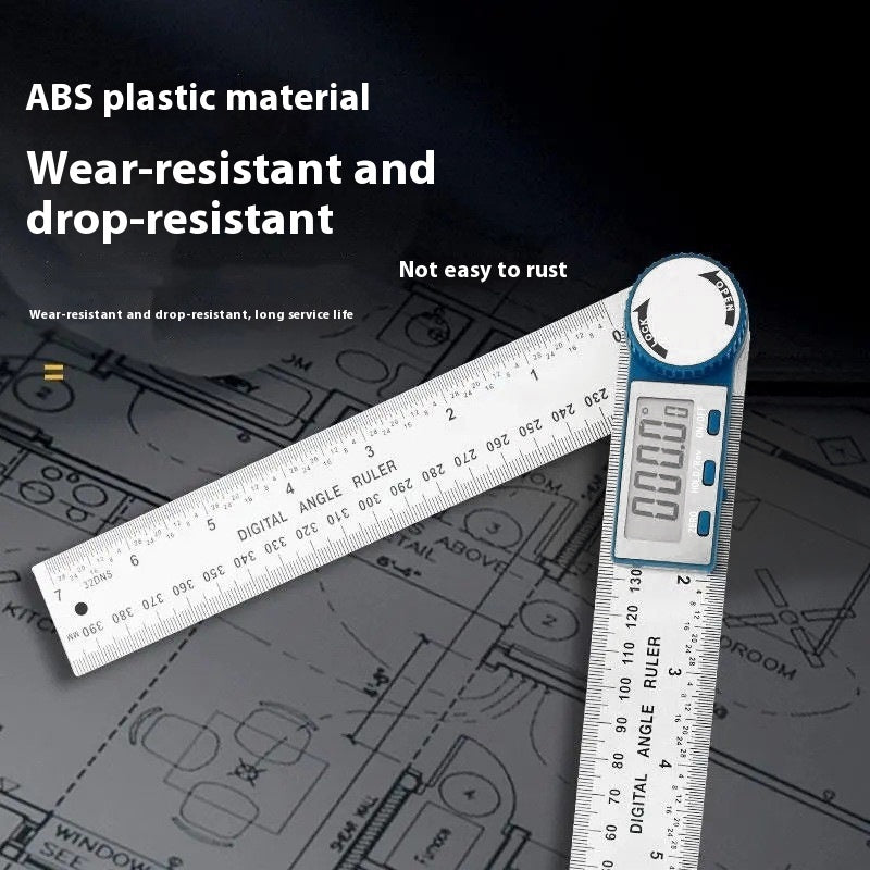 Electronic Digital Display ABS Plastic Woodworking Ruler