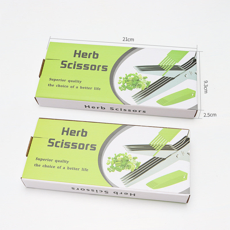 Stainless Steel Herb Scissors Multifunctional Kitchen Cutter