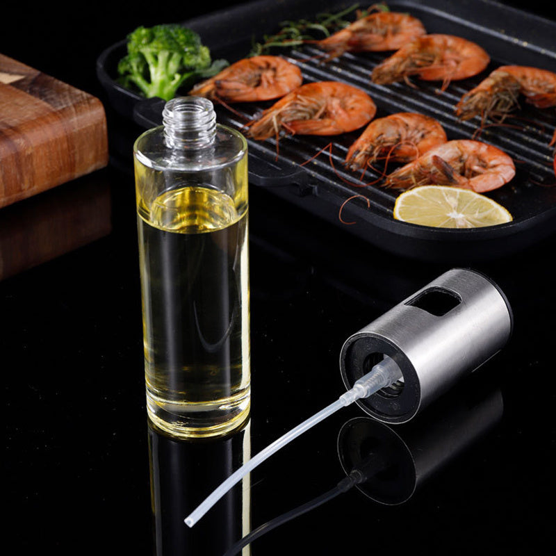 Stainless Steel Oil Spray Bottle: BBQ & Kitchen Essentials