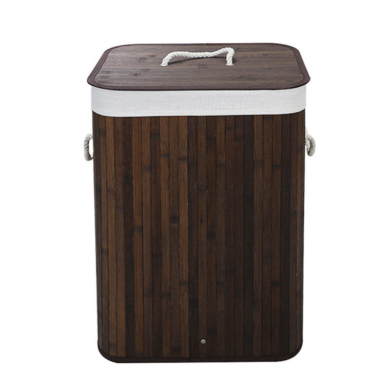 Dust-proof Laundry Basket Woven Dirty Laundry Storage Bucket