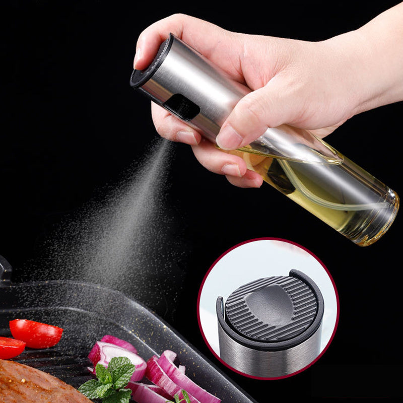 Stainless Steel Oil Spray Bottle: BBQ & Kitchen Essentials
