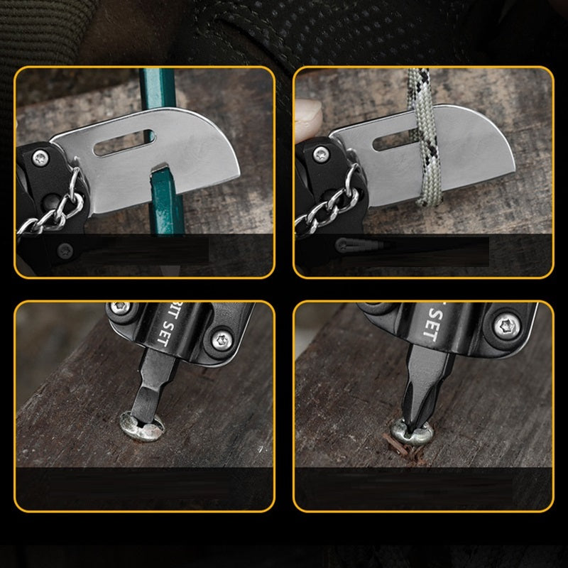 Function Portable Keychain Mini Tool Folding Knife