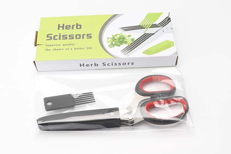 Stainless Steel Herb Scissors Multifunctional Kitchen Cutter