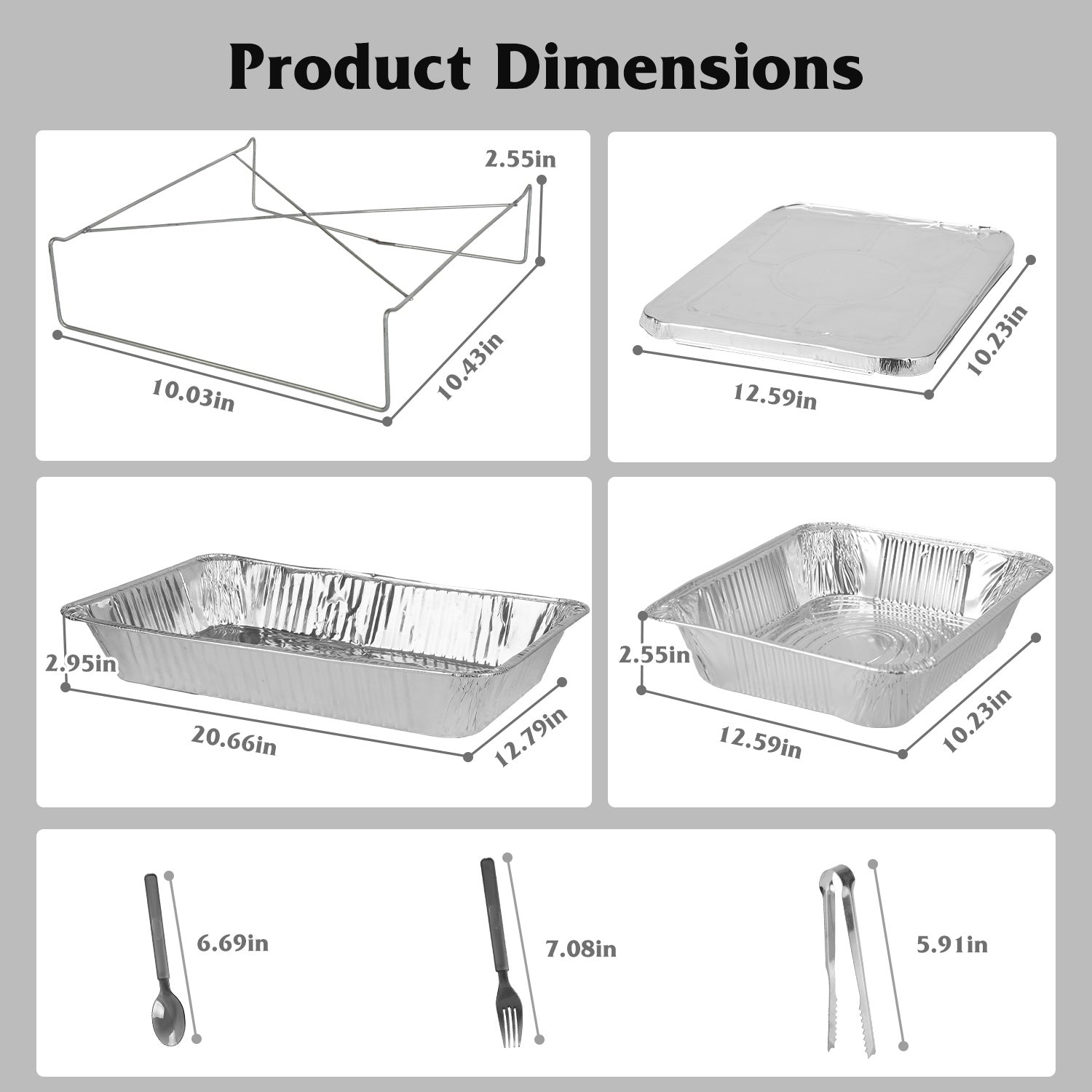 Disposable Chafing Dish Set: 42-Piece Buffet Essentials