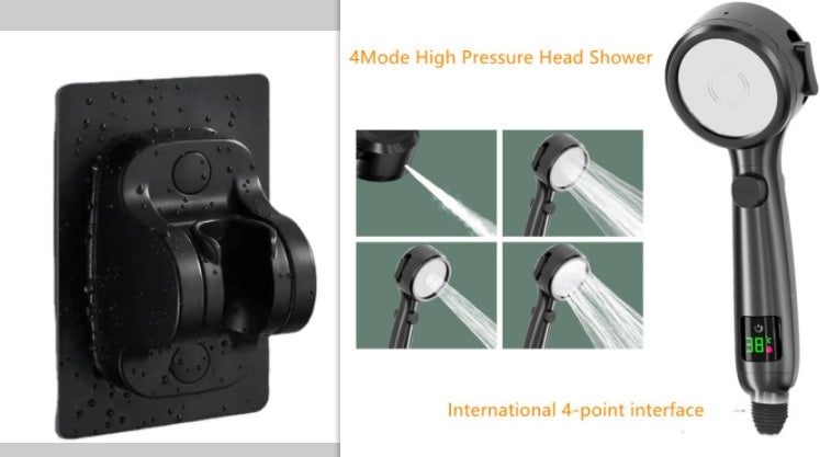Temperature Display Shower Head Pressurized Shower Head